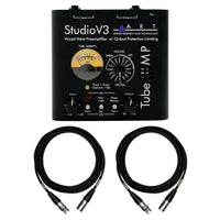 ART Tube MP Studio V3 Microphone Preamp Bundle with 2 15-foot XLR Mogami Cables