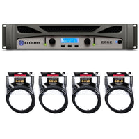 Crown XTi 2002 800W 2-Channel Power Amplifier Bundle with Mogami Gold XLR Cables