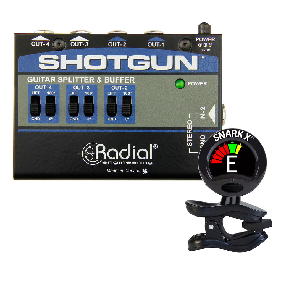 Radial Engineering Shotgun Bundle with Snark X Tuner