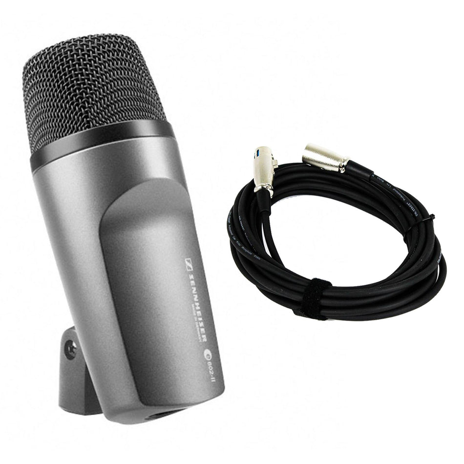 Sennheiser E602 II Microphone w/ 20-foot XLR Cable Bundle