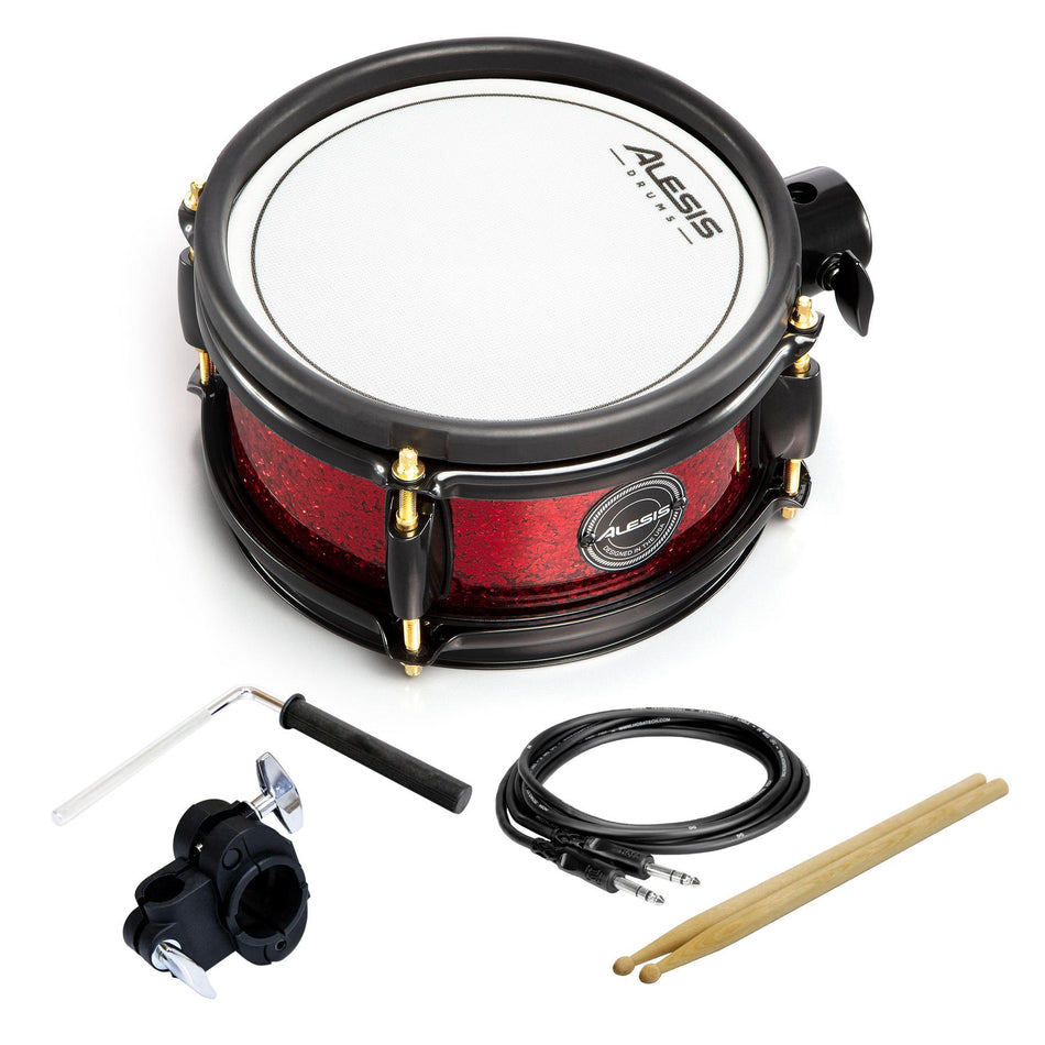 Alesis 8" Dual-Zone Mesh Pad with Clamp, L-Rod, Cable & Drum Sticks