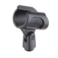 K&M 85070 Black Wireless Microphone Clip Mic Clamp Holder Heavy Duty