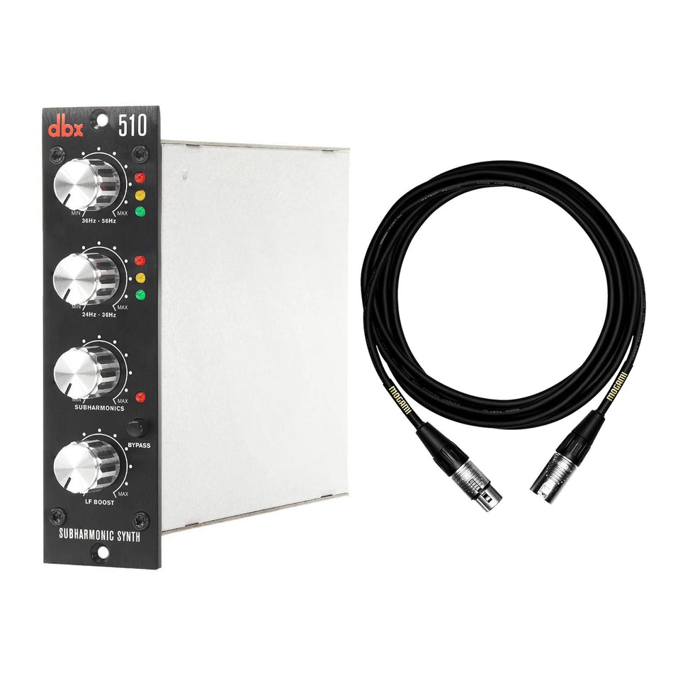 DBX 510 500-Series Subharmonic Synthesizer w/ 15-Foot Mogami XLR Cable Bundle