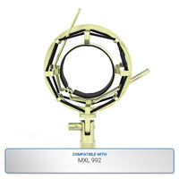 MXL Silver Shock Mount compatible with MXL 992 Microphone Microphone