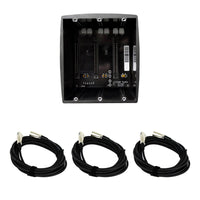 Lindell 503 Power 3-Slot 500-Series Chassis Bundle with 20-foot XLR Cables