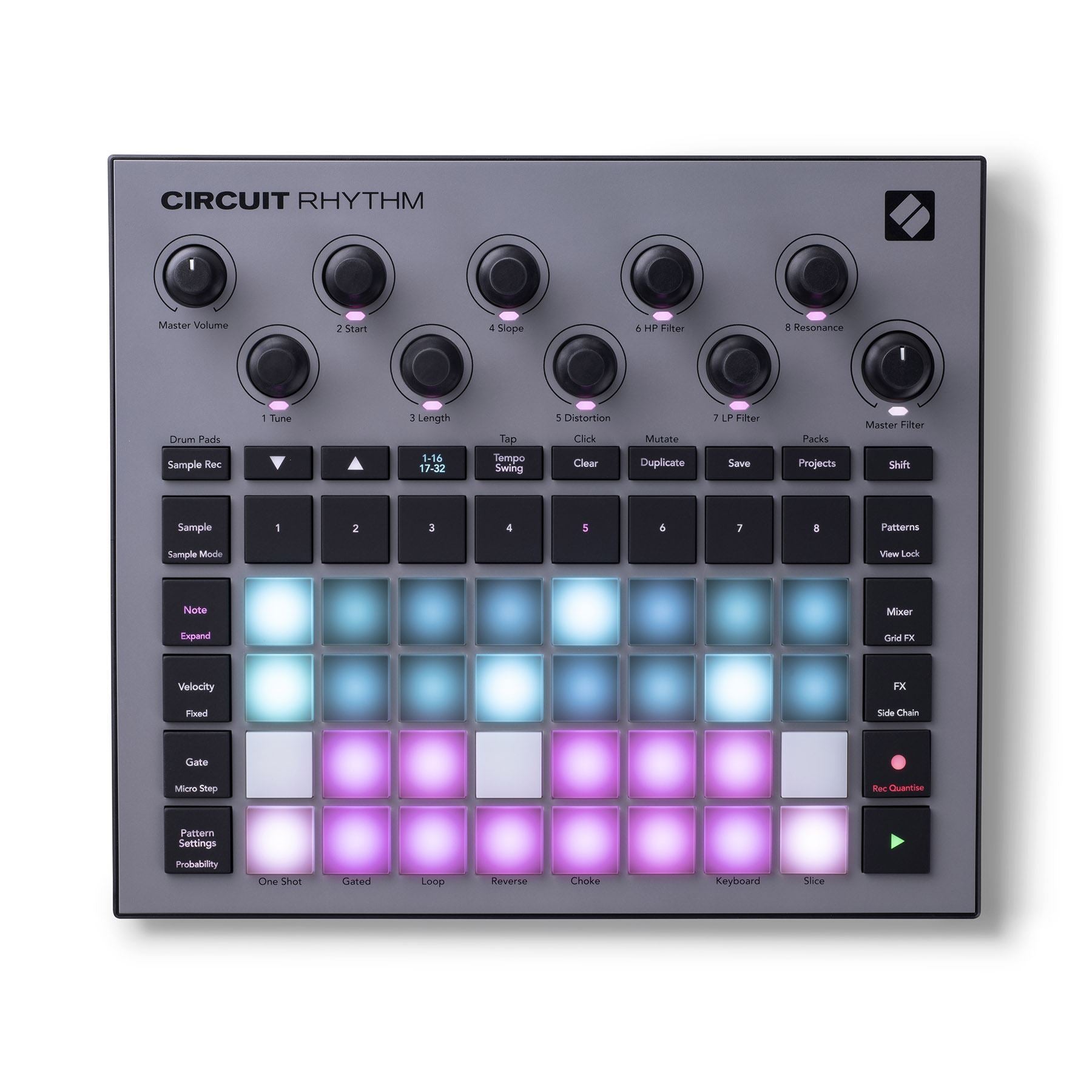 Novation Circuit Rhythm Standalone Beatmaking Sampler Groovebox