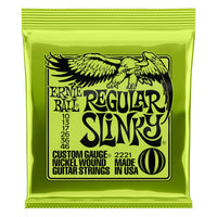 Ernie Ball 2221 Regular Slinky Nickel Wound Electric Guitar Strings (10-46 Gauge)