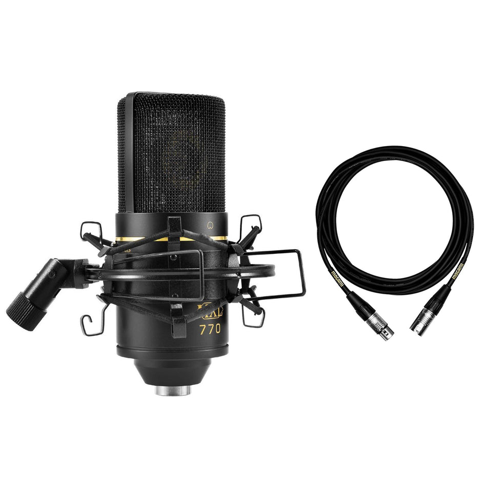 MXL 770 Condenser Microphone Bundle with Premium Mogami XLR Cable