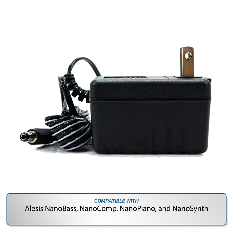 Power Adapter for Alesis NanoBass / NanoComp / NanoPiano / NanoSynth PSU Supply