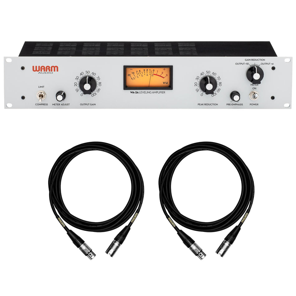 Warm Audio WA-2A Tube Optical Compressor Bundle with 15-foot XLR Mogami Cables