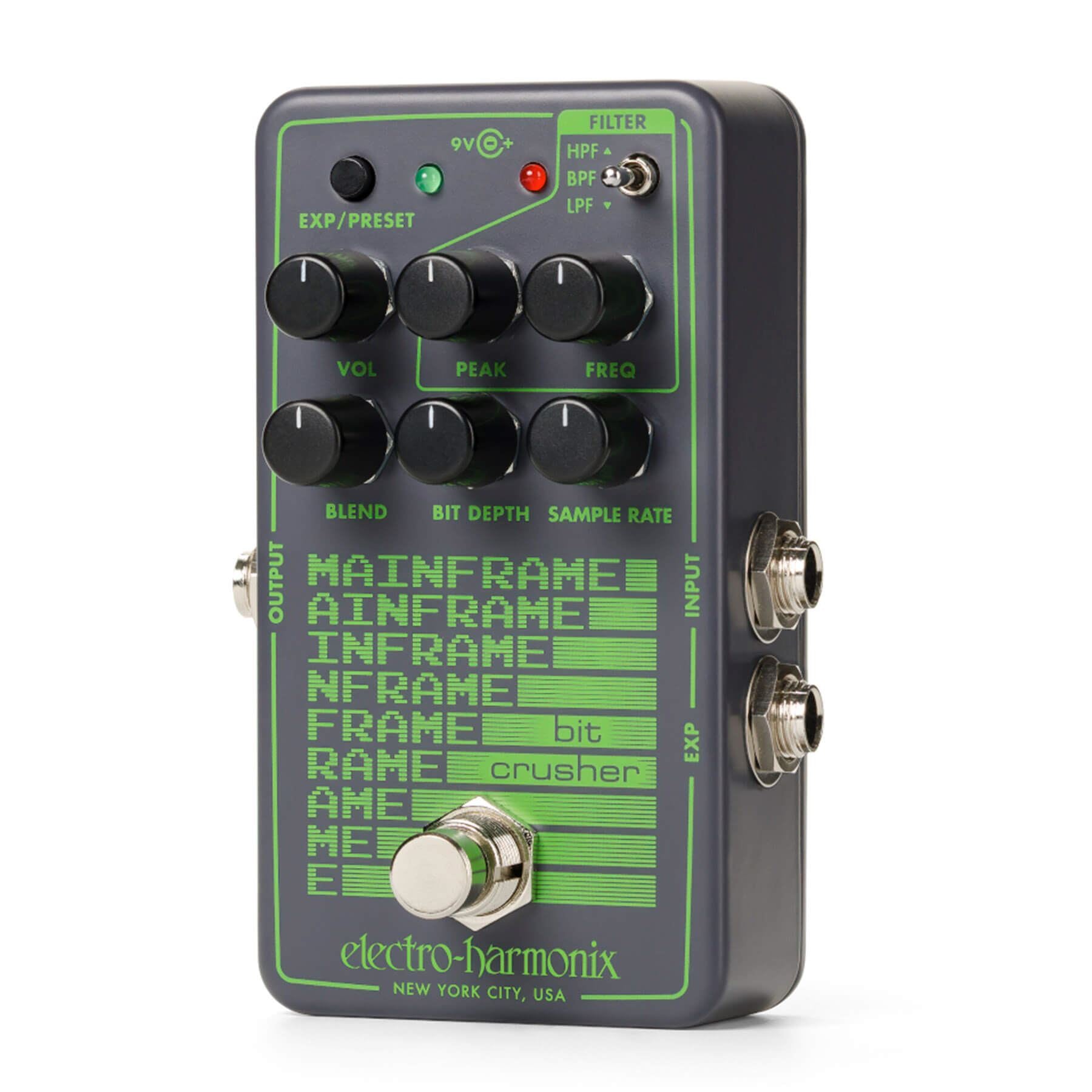 Electro-Harmonix Mainframe Bit Crusher Guitar Effects Pedal with