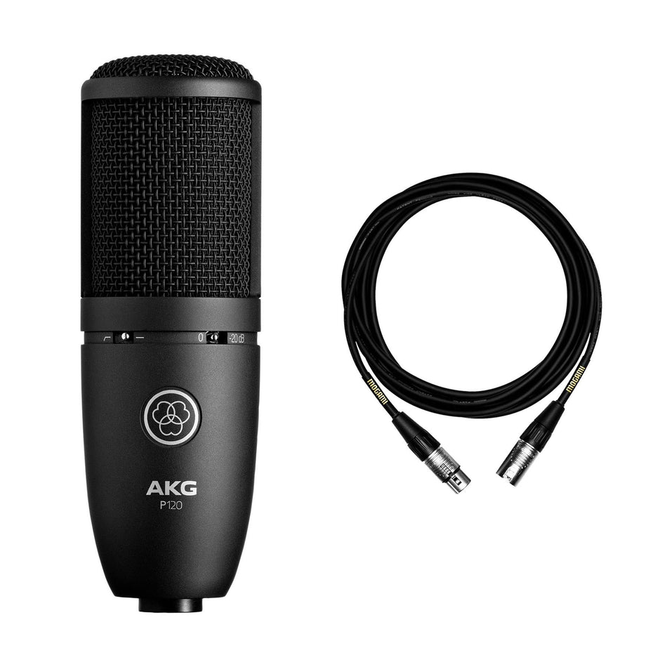 AKG P120 Microphone w/ Premium 15-foot XLR Mogami Cable Bundle