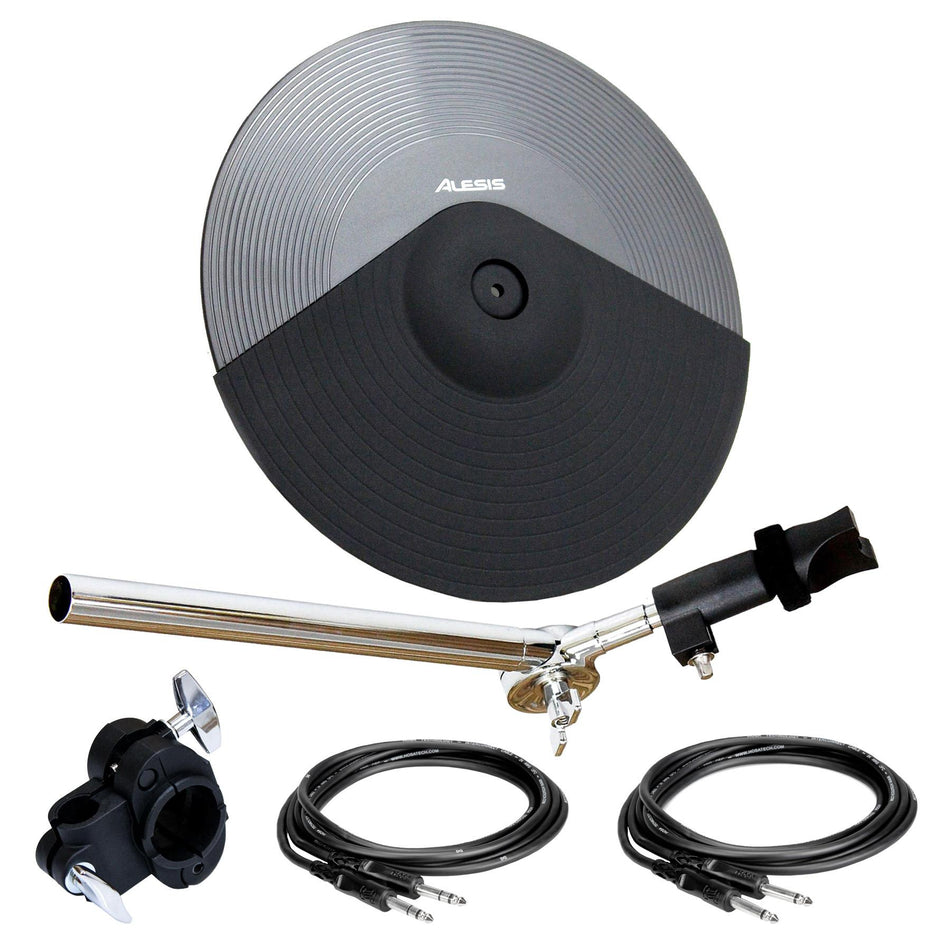 Alesis 16" Triple Zone Cymbal Pad Bundle with Support Arm, Clamp, Cables