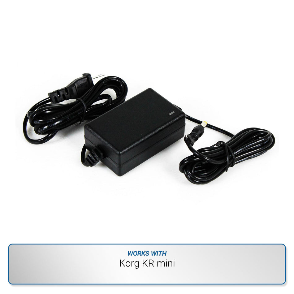 Korg 9V AC Power Supply Adapter for KR mini PSU Cord Cable