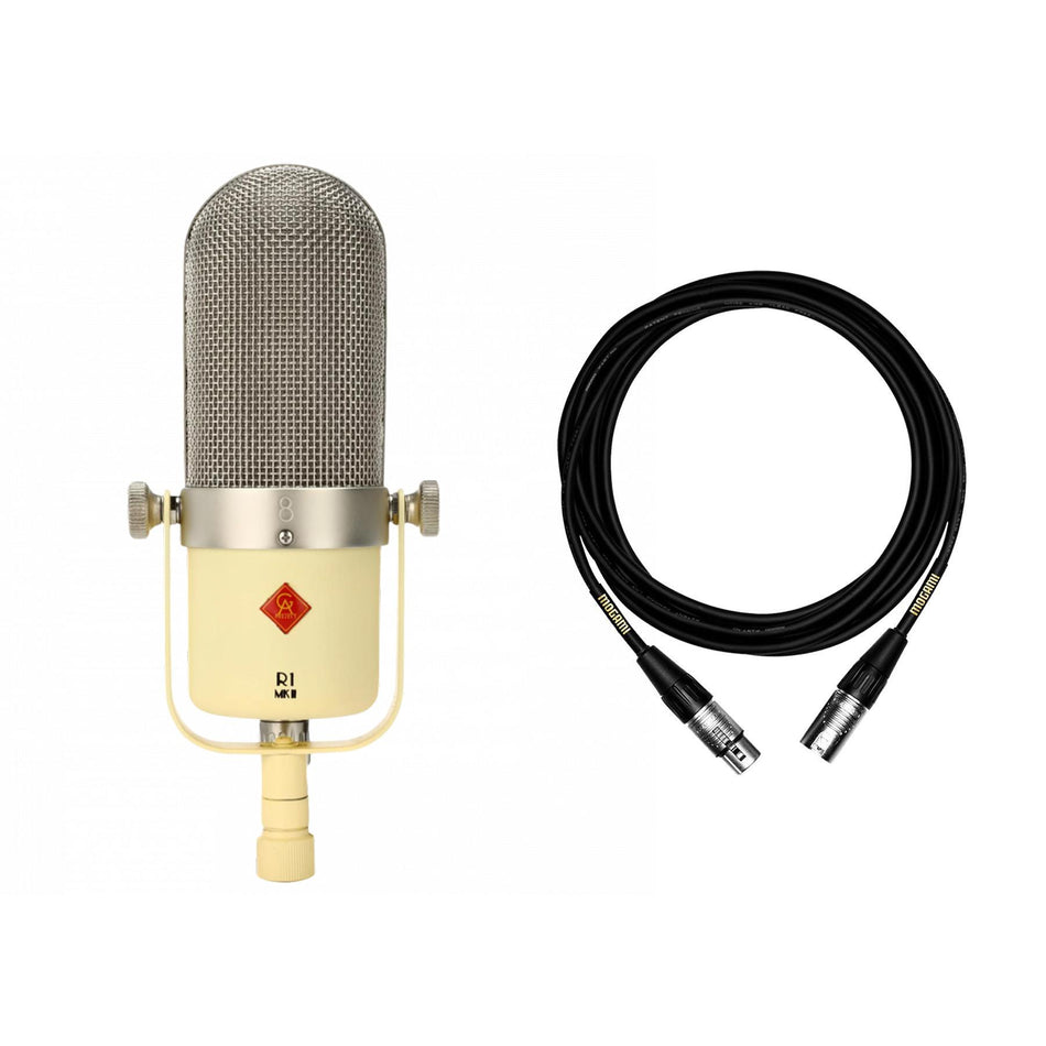 Golden Age Project R1 MK2 Ribbon Microphone w/ Mogami 15-foot XLR Cable Bundle