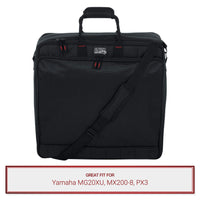 Gator Cases Mixer Bag fits Yamaha MG20XU, MX200-8, PX3 Mixers