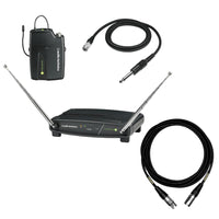 Audio-Technica ATW-901a/G Guitar Wireless System Bundle with Mogami XLR Cable