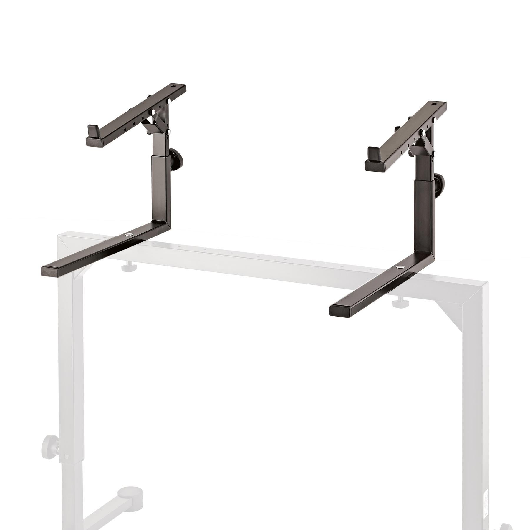 K&M 18811 Black Second Tier Stacker for Omega Table-Style Keyboard