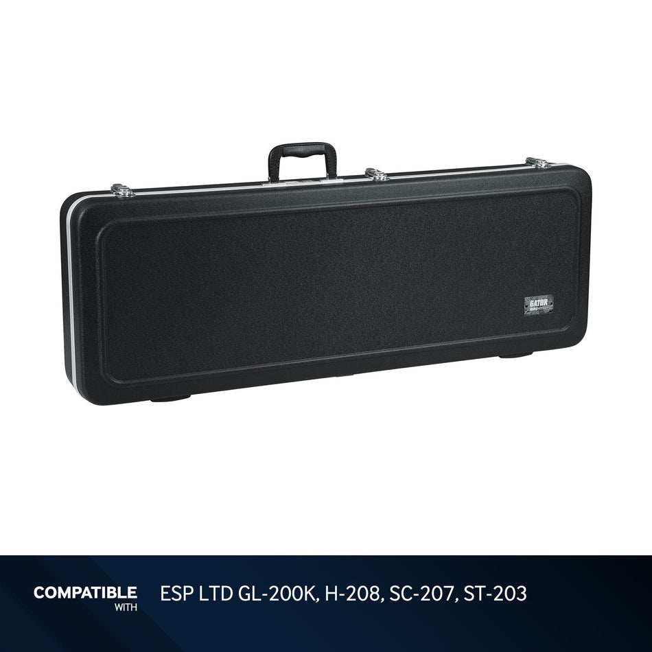 Gator Molded Case with LED Light for ESP LTD GL-200K, H-208, SC-207, ST-203 Guitars