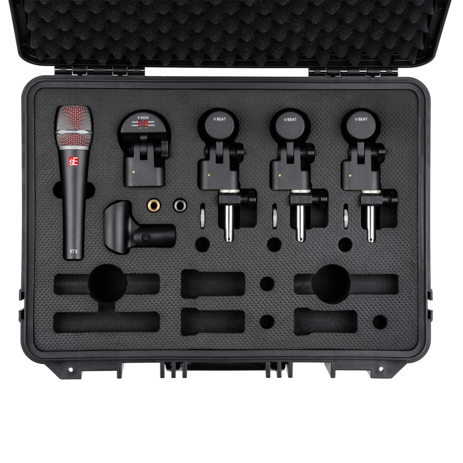 sE Electronics V-PACK-US-VENUE V Pack Drum Mic Kit with Case V Kick V Beat V7 X