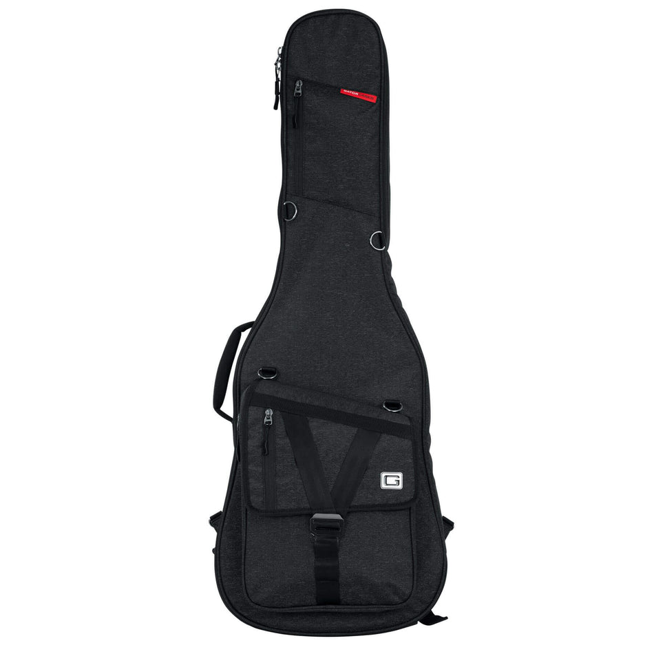 Gator GT-ELECTRIC-BLK Charcoal Black Transit Series Padded Gig Bag for Electric Guitar