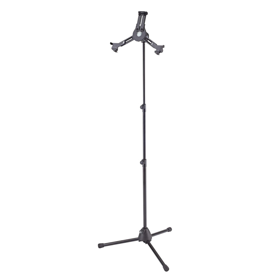 K&M 19793 Black Adjustable Height Tablet PC Floor Stand