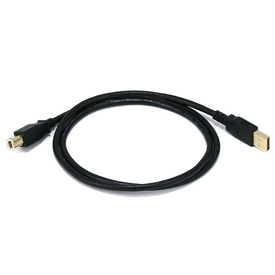 Monoprice 5437 3-foot USB Cable 2.0 A-Male to B-Male Gold Plated 3ft 3'