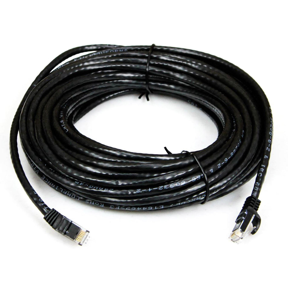 Monoprice Black CAT6 24AWG Snagless RJ45 Ethernet Network Patch Cable, 50-foot