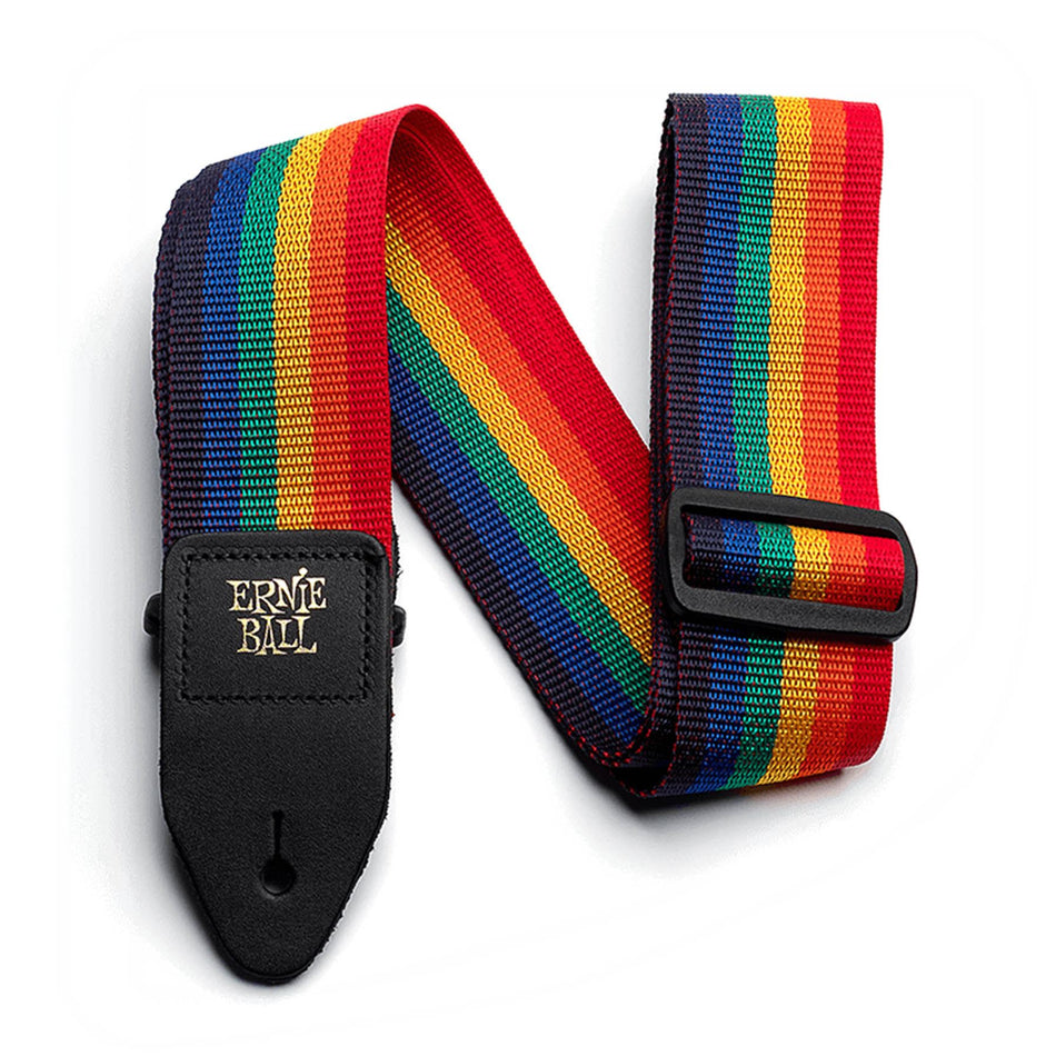 Ernie Ball 4044 Rainbow Adjustable 2" Wide Polypro Guitar or Bass Strap