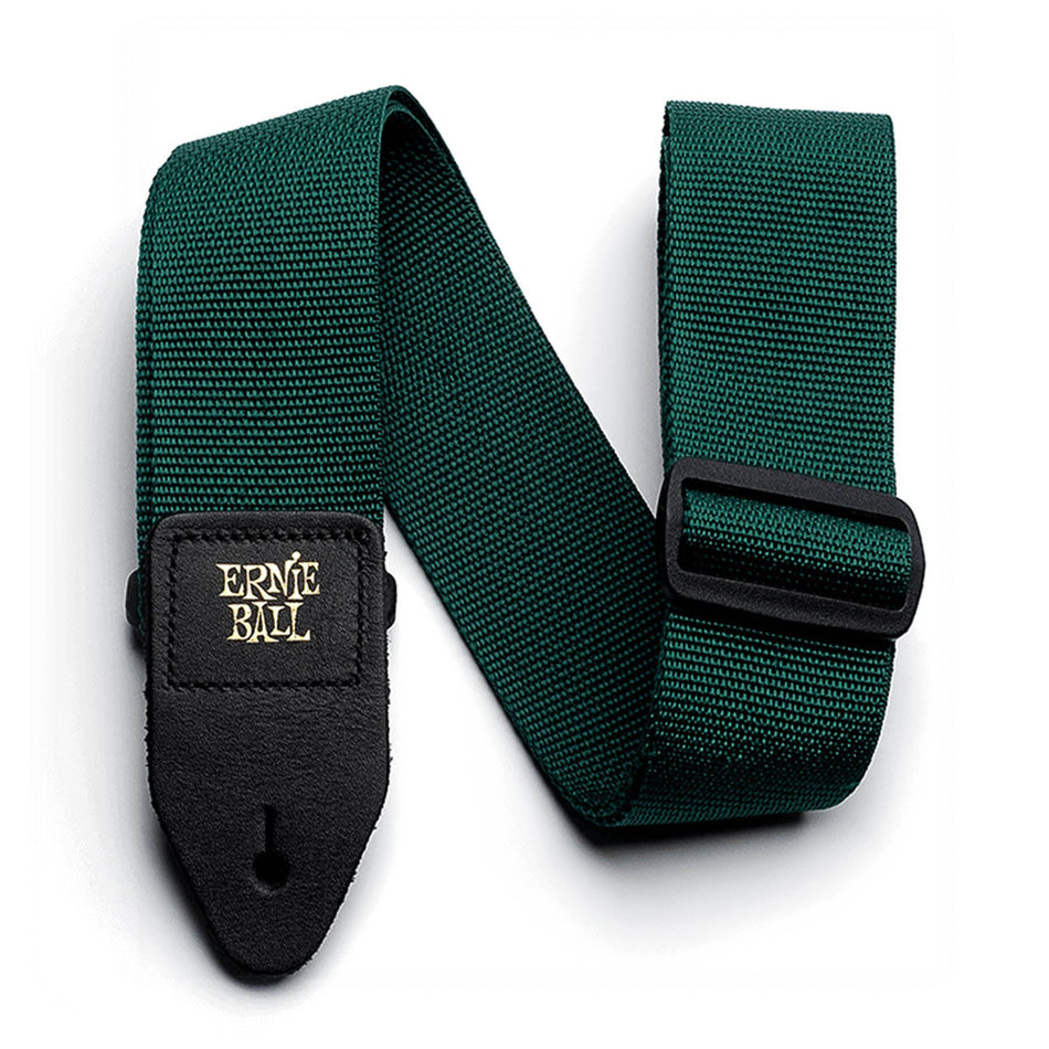 Ernie Ball 4050 Forest Green Adjustable 2" Wide Polypro Guitar or Bass Strap