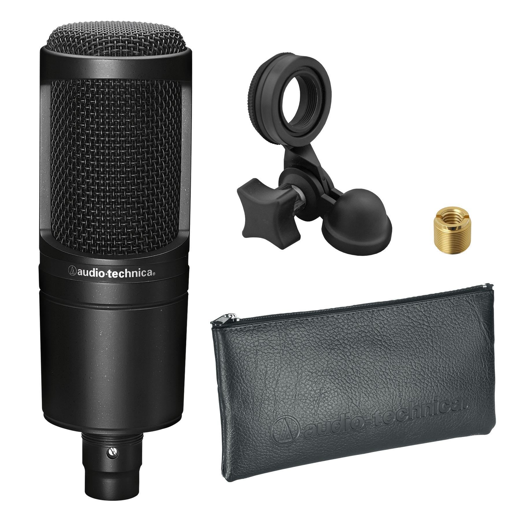 AT2020 Condenser Microphone Bundle with Mogami Gold Stu Pixel Audio