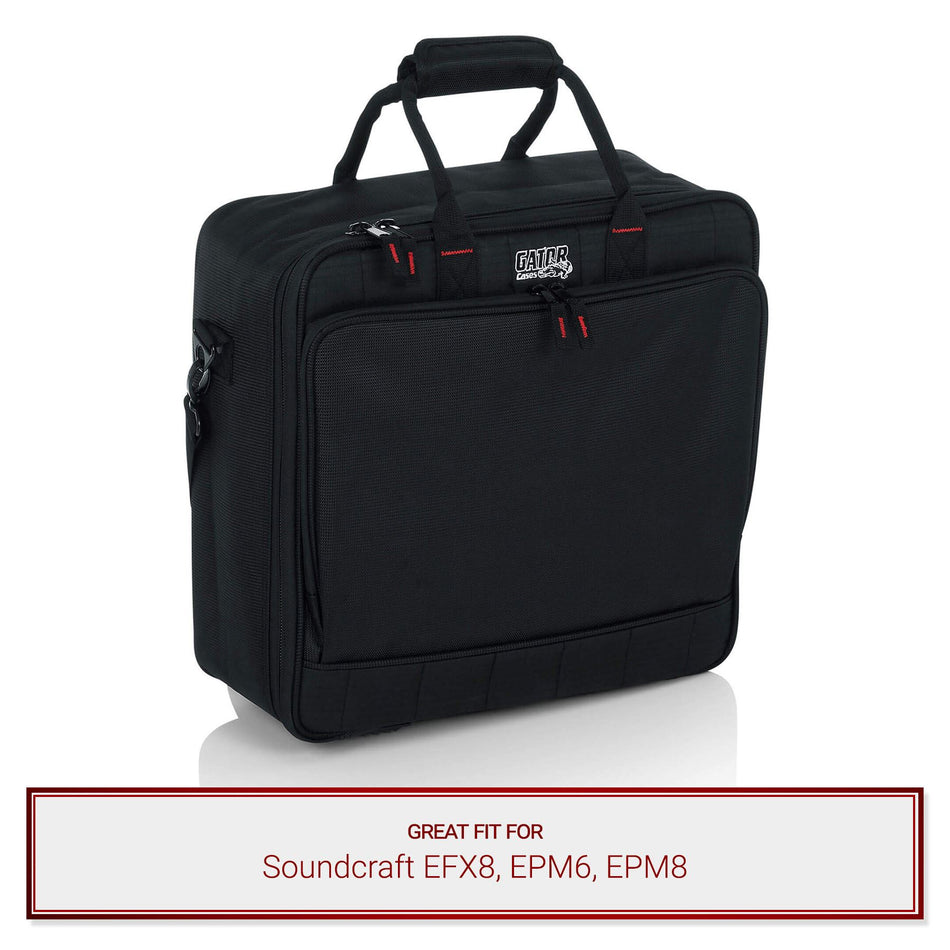 Gator Cases Padded Equipment Bag fits Soundcraft EFX8, EPM6, EPM8 Mixers
