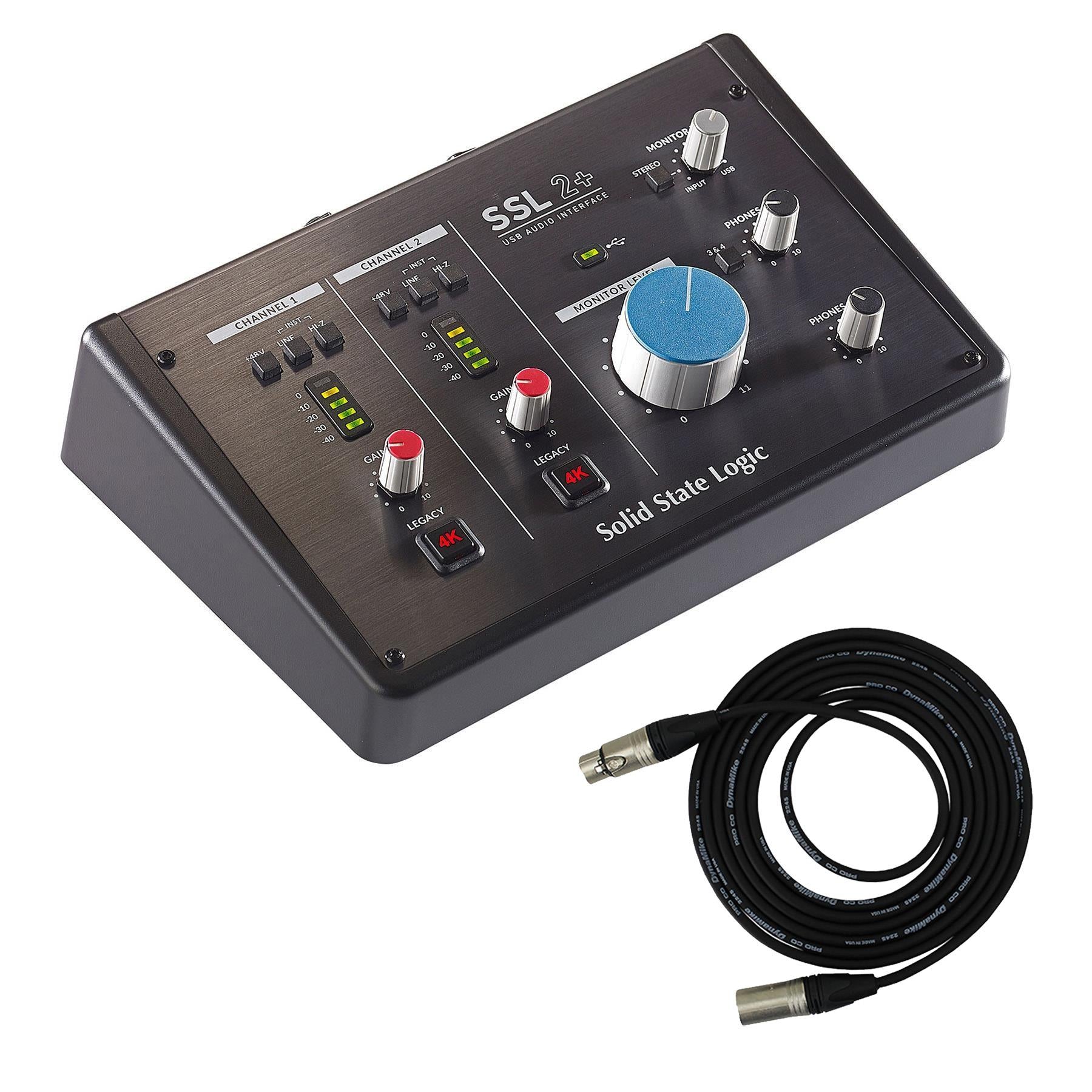 Claire Gentagen rolle SSL SSL2+ 2-In/4-Out USB-C Audio Interface with SSL Production Pack - Pixel  Pro Audio