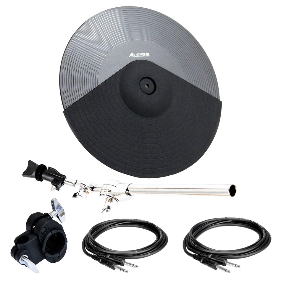 Alesis 16" Triple Zone Cymbal Pad Bundle with Support Arm, Clamp, Cables