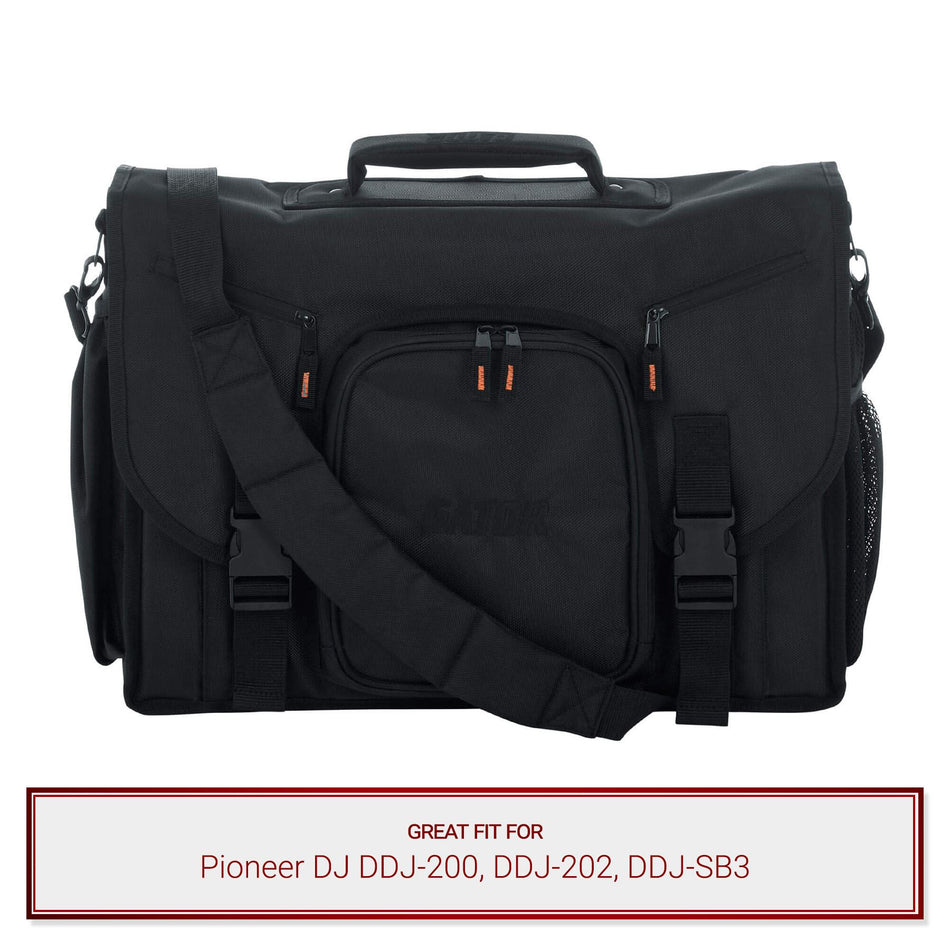 Gator Cases 19" Messenger Bag fits Pioneer DJ DDJ-200, DDJ-202, DDJ-SB3
