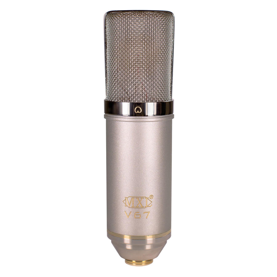 MXL V67G HE Microphone w/ Shockmount - Heritage Edition Condenser Mic