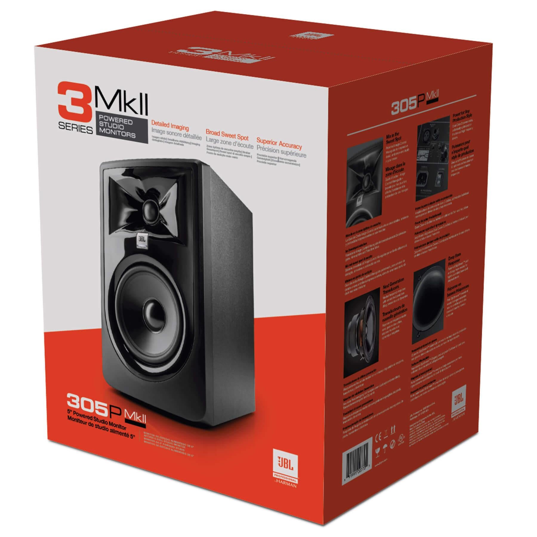 JBL 305P MKII 5" Stereo of Studio LSR-305 Speake - Pixel Pro Audio