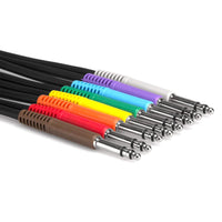Hosa TTS-845 8-Pack of 1.5-Foot TT Bantam Tiny-Tel Balanced Patch Cables