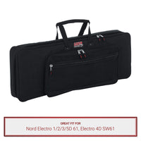 Gator Keyboard Case fits Nord Electro 1/2/3/5D 61, Electro 4D SW61