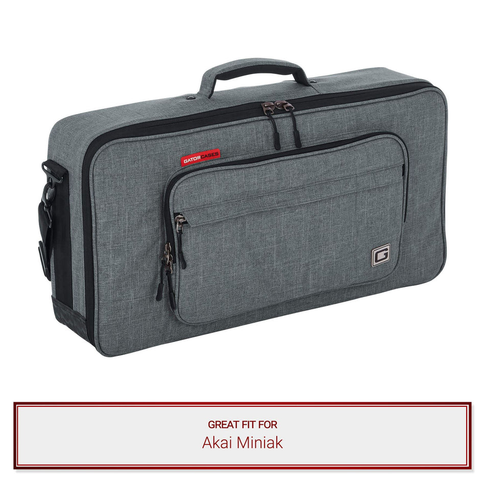 Gator Cases Grey Transit Series Bag fits Akai Miniak Keyboard Controllers