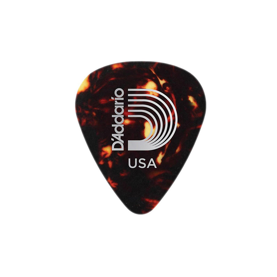 IN STORE -- D'Addario Planet Waves 1CSH6 Shell Color Celluloid Heavy Guitar Pick - Individual