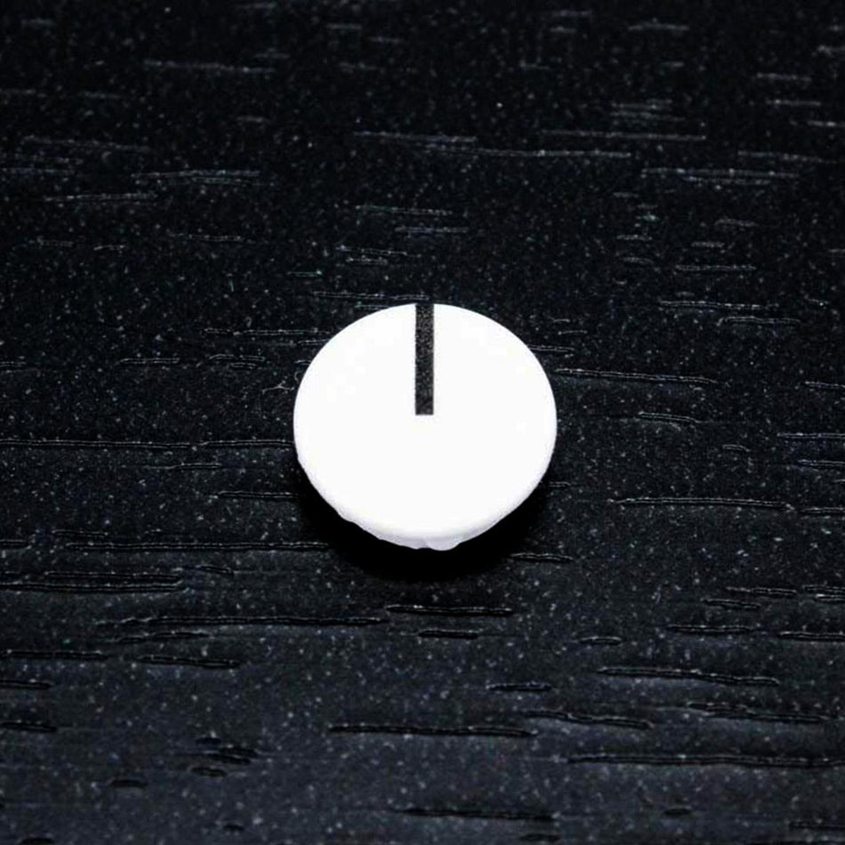 PixelGear 12mm White Knob Cap with Indicator Line