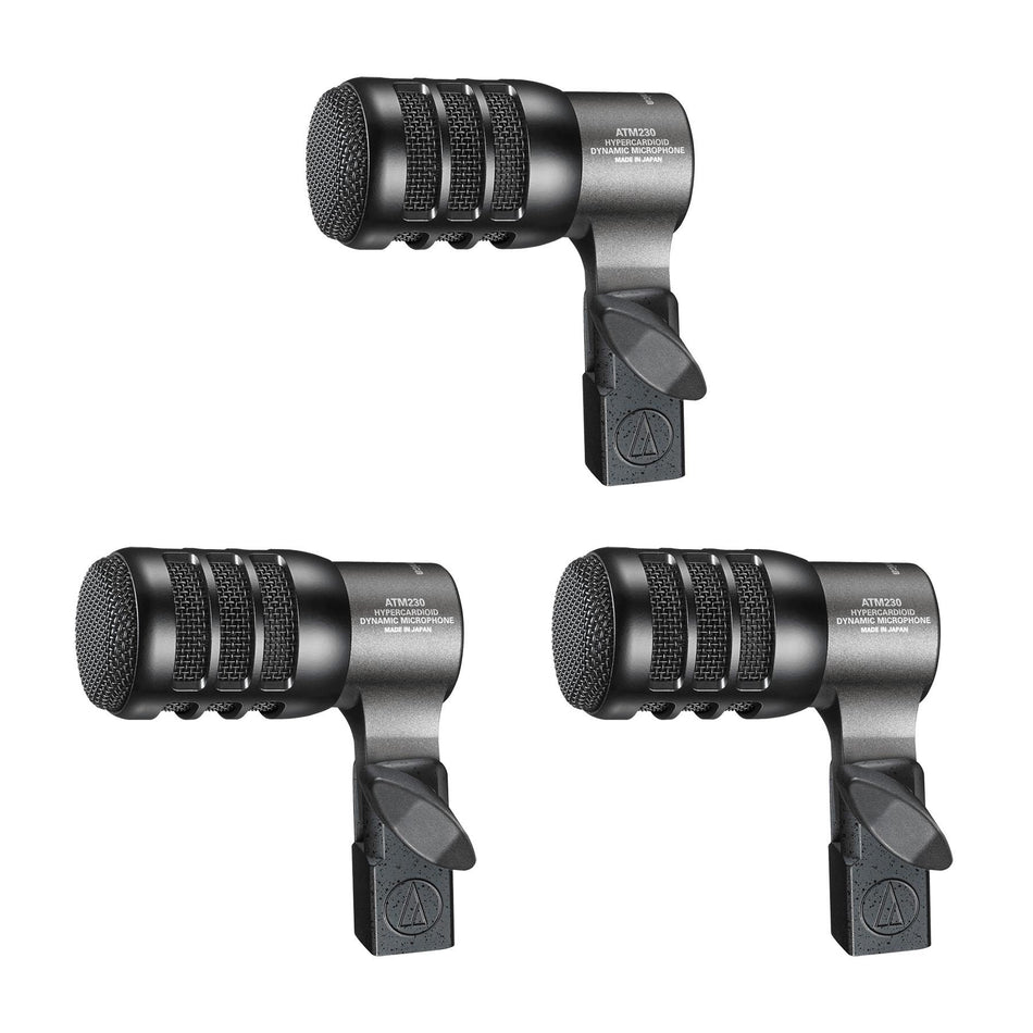 Audio-Technica ATM230PK Dynamic Instrument Microphone 3-Pack