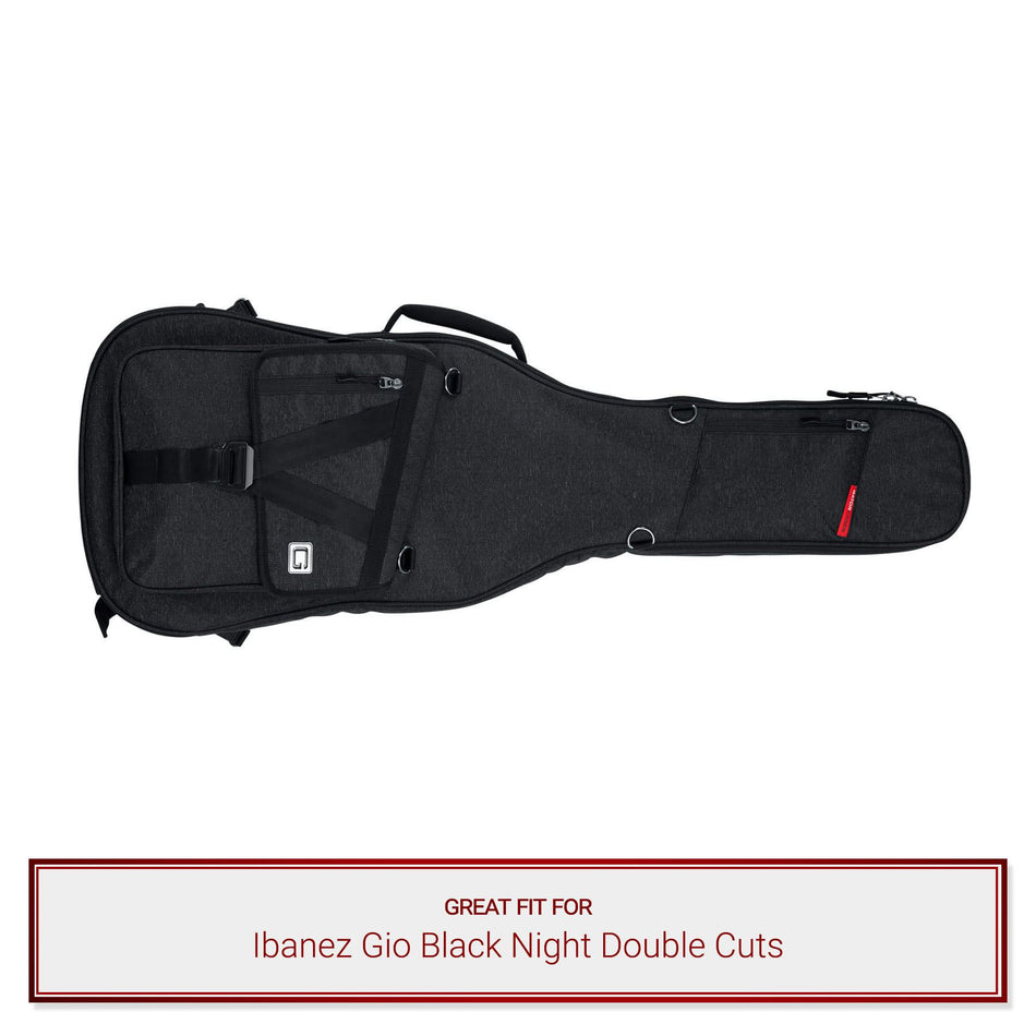 Black Gator Case fits Ibanez Gio Black Night Double Cuts