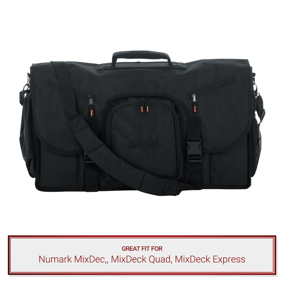 Gator Cases 25" Messenger Bag fits Numark MixDec,, MixDeck Quad, MixDeck Express