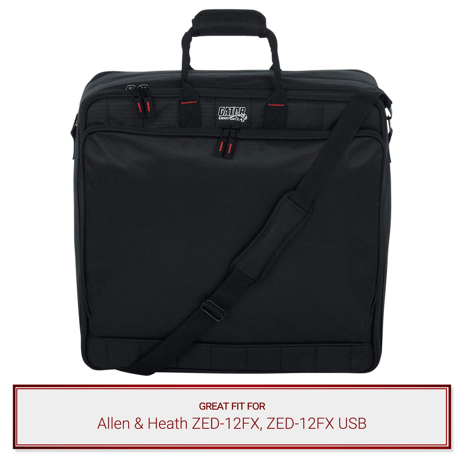 Gator Cases Mixer Bag fits Allen & Heath ZED-12FX, ZED-12FX USB Mixers
