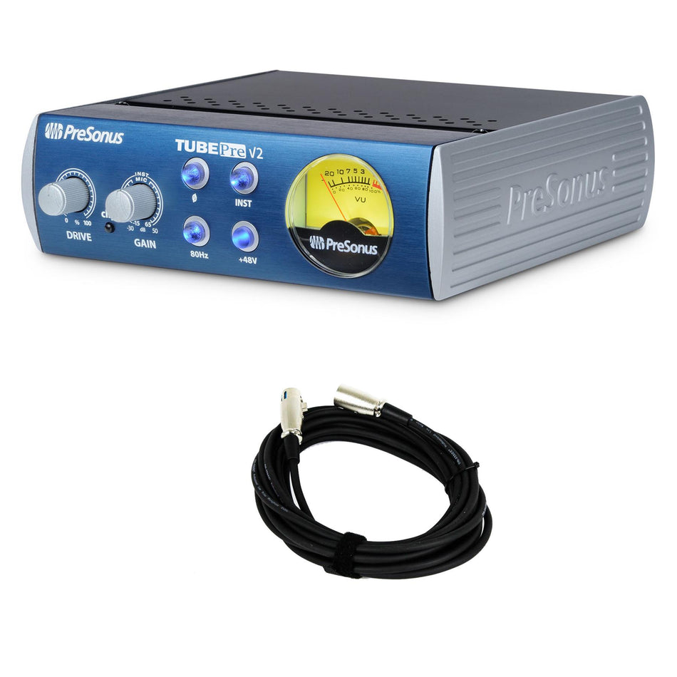 PreSonus TubePre V2 Tube Mic Preamp Bundle with XLR Cable