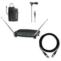 Audio-Technica ATW-901a/L Lavalier Wireless System Bundle with Mogami XLR Cable