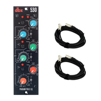 dbx 530 500-Series Parametric Equalizer Bundle with 2 20-foot XLR Cables