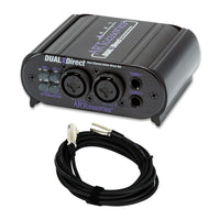 ART DualXDirect 2-Channel Active Direct Box Bundle with XLR Cable